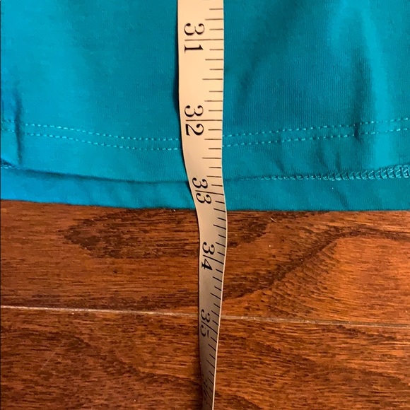 Chadwick’s Empire Waist Teal Sleeveless dress. SzM - Picture 5 of 6